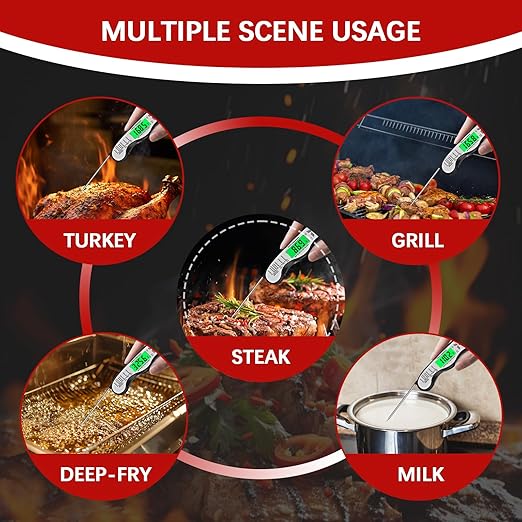 Meat Thermometer Digital，IP67 Waterproof Cooking Thermometer - Image 3