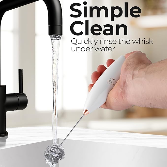 Zulay Kitchen Patented Tornado Triple Whisk Milk Frother - Image 9