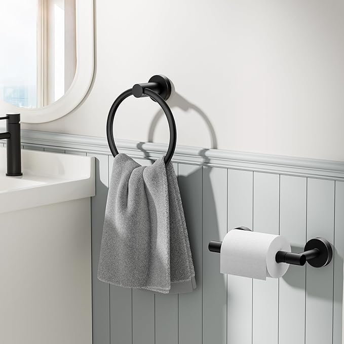 FORIOUS Toilet Paper Holder Wall Mount, SUS304 Stainless Steel Double Post - Image 2
