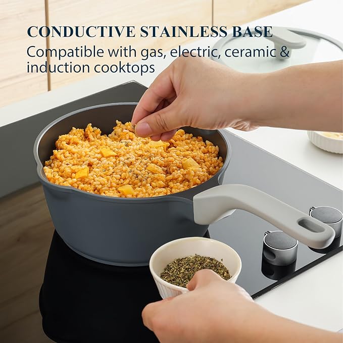 PRICUSIS Nonstick Saucepan Set - Image 4