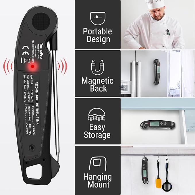 ThermoPro TP605 Instant Read Meat Thermometer - Image 7