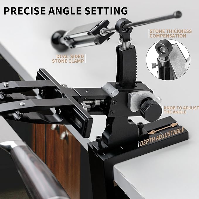 CWOVRS Knife Sharpening System, Precision Adjust Knife Sharpener 9–25° - Image 2