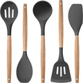 Herogo 5-Piece Cooking Utensils Set, Silicone Kitchen Utensils Set by Herogo
