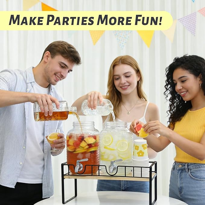 Hassky Extra Wider Glass Drink Dispensers - Image 9