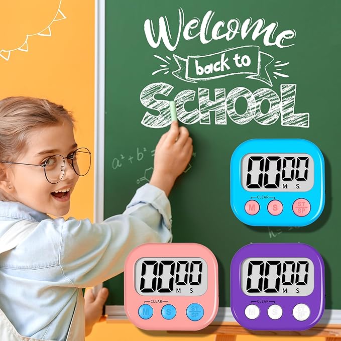 ZILLEN 6 Pack Kitchen Timers for Cooking Digital Classroom Timers for Kids - Image 6
