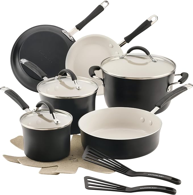 Rachael Ray Cucina Ceramic Cookware Set by RachaelRayKitchenware