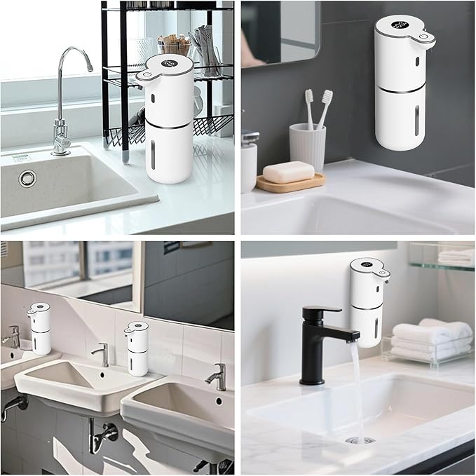 OHIFAST 2 Pack Automatic Liquid Soap Dispenser Touchless, USB Rechargeable - Image 7