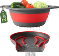 Gevoli Strainer with Self-Draining Base Over-Sink Collapsible Kitchen Colander by Gevoli