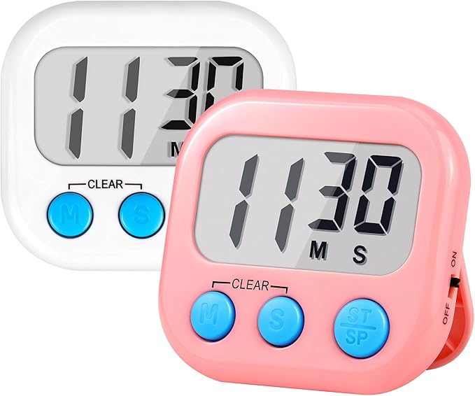 Timer for Kids Teachers Supplies Digital Kitchen Timers for Cooking Large by AOUCE