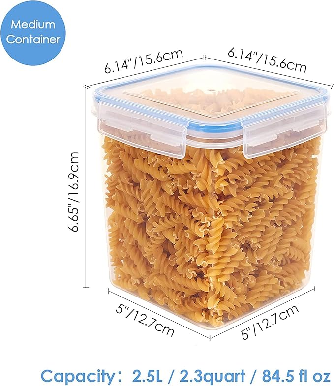 Vtopmart Food Storage Containers 2.5L / 84.5oz, 4 Pieces BPA Free Plastic - Image 2