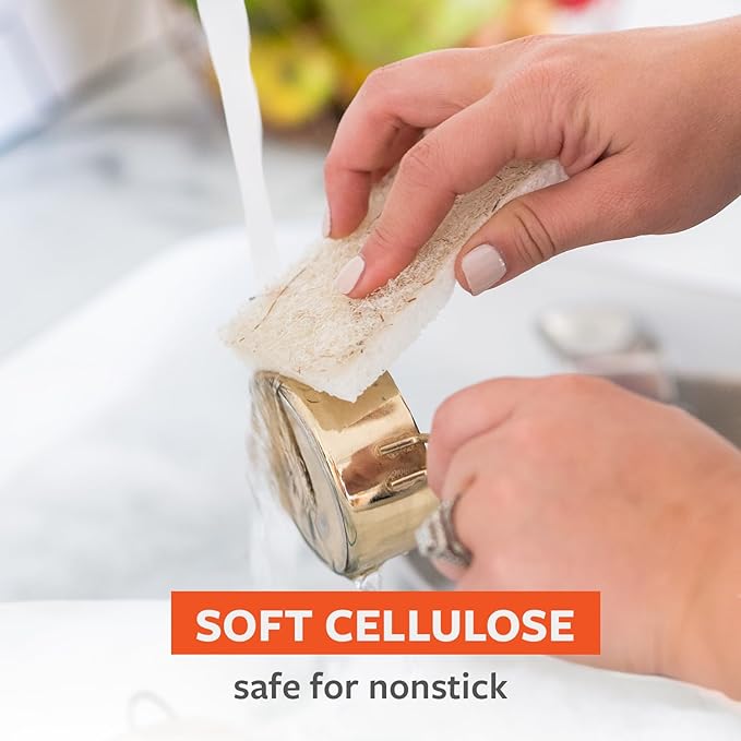 Full Circle Coconut Scrubber Sponges, Plant-Based Sponges Made - Image 3