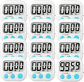 12 Pack Digital Kitchen Timer Small Classroom Timers by VOULOIR