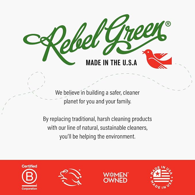 Rebel Green Ultra Clean Dish Soap, Plant-Derived Dishwashing Soap | Liquid Dish Soap for Grease and Tough Messes, No Harsh Chemicals, Pink Lilac Scent, 16 fl oz, 2 Pack