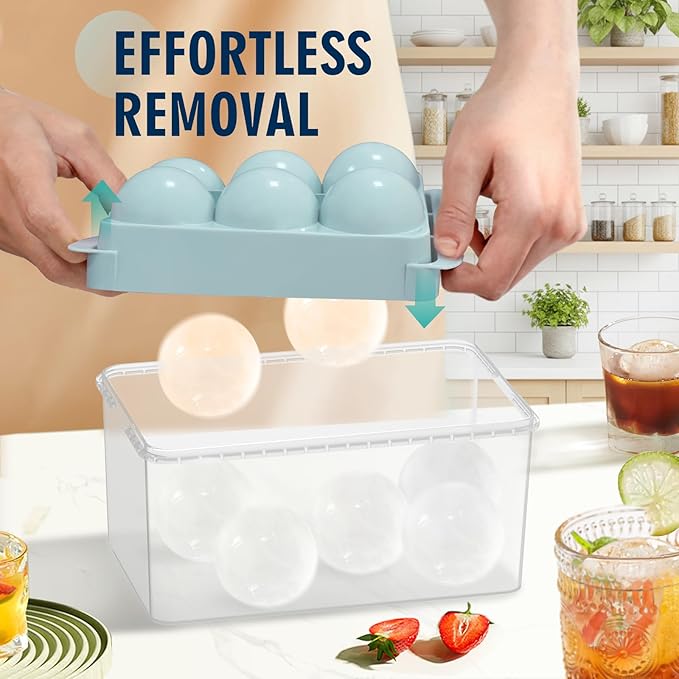 Large Ice Ball Maker Mold, 1.9" Round Ice Cube Mold - Image 2