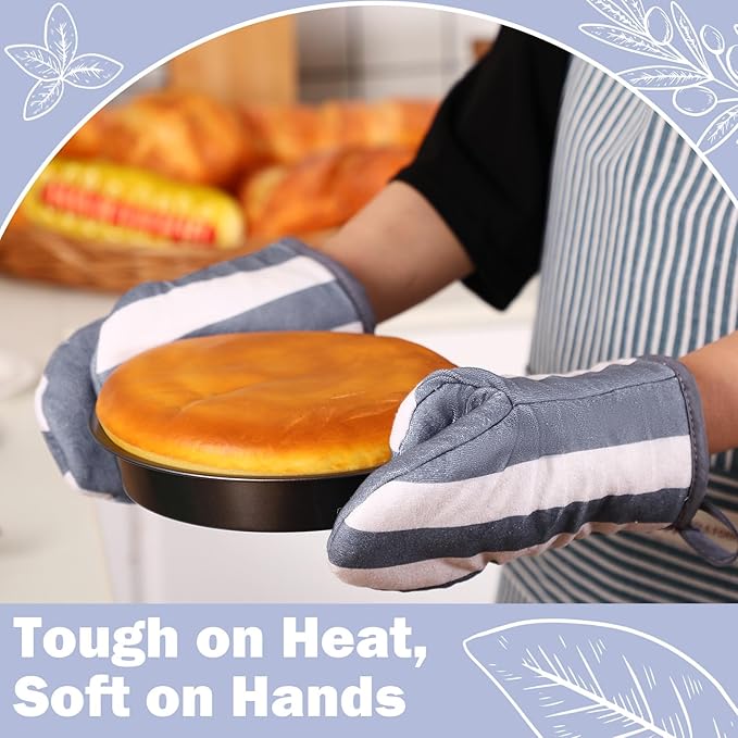 Reallnaive Oven Mitts and Pot Holders 4 Pcs Set - Image 5