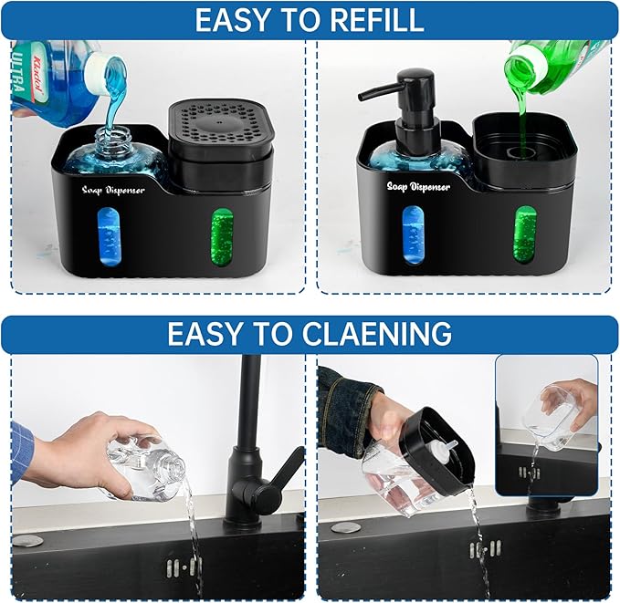 Hand Soap and Dish Soap Dispenser Set - Image 6