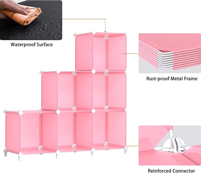 HOMIDEC 6-Cube Storage Shelf, Storage Bookcase Bookshelf - Image 7