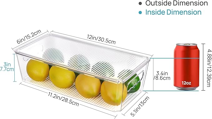 Vtopmart 8pcs Clear Organizers and Storage Bins - Image 2