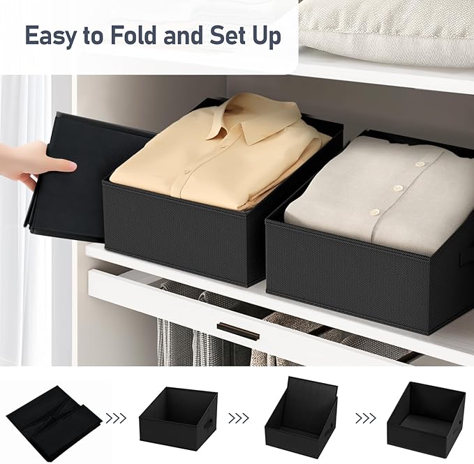 DIMJ Closet Storage Bins 10 Pack - Image 4