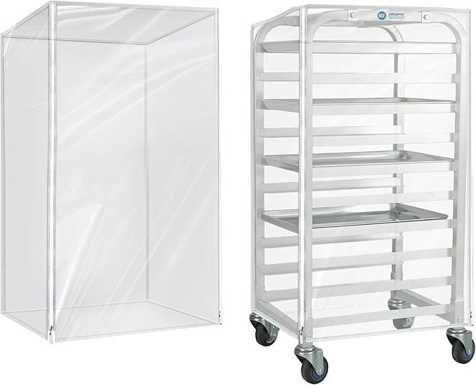 BIEAMA Bun Rack Cover – 10 Tier Half Size Commercial Bakers Racks Speed Pan by BIEAMA