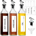 GMISUN Olive Oil Dispenser And Vinegar Bottle 3 Pack 17oz, by GMISUN