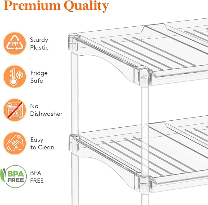 Lifewit Stackable Bottle Storage Organizer, Large Slot Water Bottle Tumbler Cup - Image 6