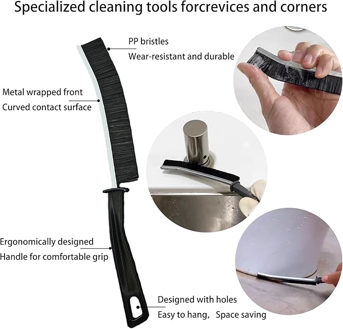 7 Pcs Multi-Purpose Crevice Cleaning Brush Tool - Image 3