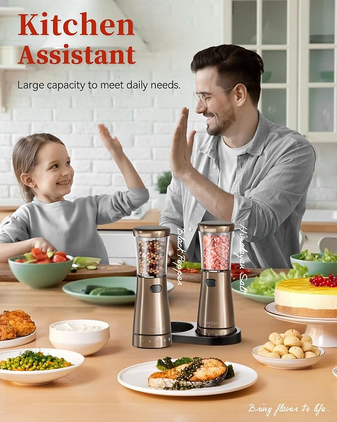Electric Salt and Pepper Grinder Set - Image 8