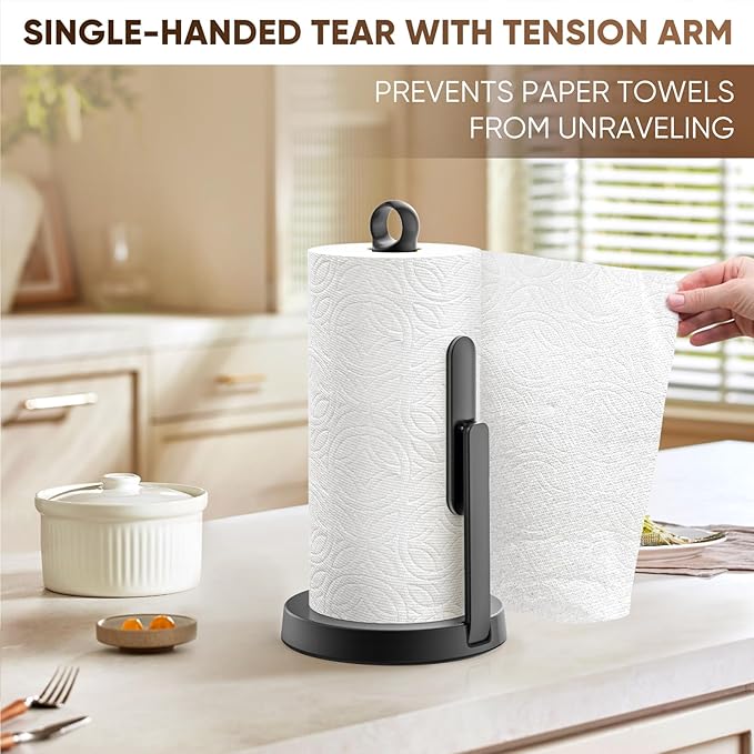 theaoo Heavy-Duty Stainless Steel Paper Towel Holder - Image 7
