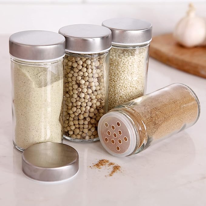 Tianifa 6 Pcs Glass Spice Jars/Bottles - Image 5