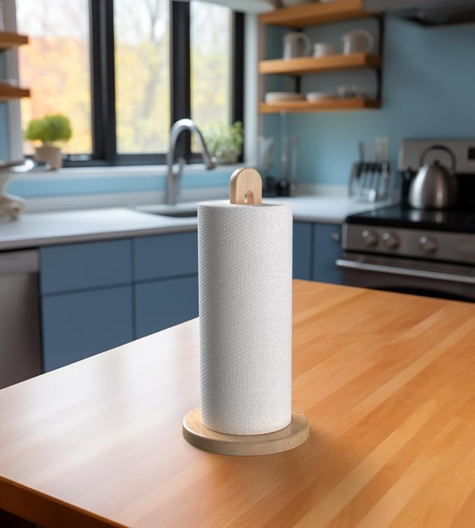 Wooden Paper Towel Holder Stand - Image 7