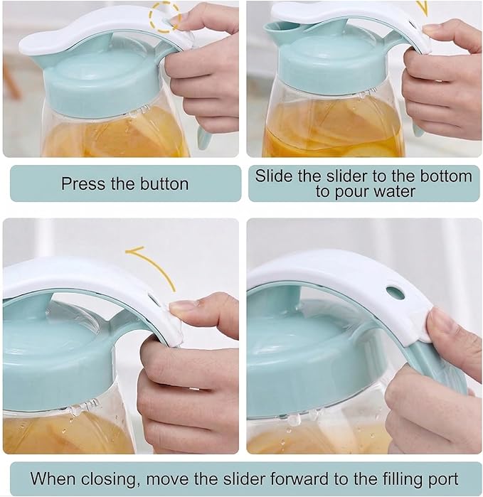 Frcctre 2 Pack Plastic Water Pitcher - Image 3