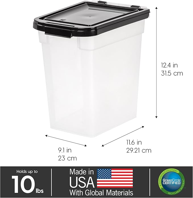 IRIS USA Airtight Dog Food Storage Container, WeatherPro, - Image 3
