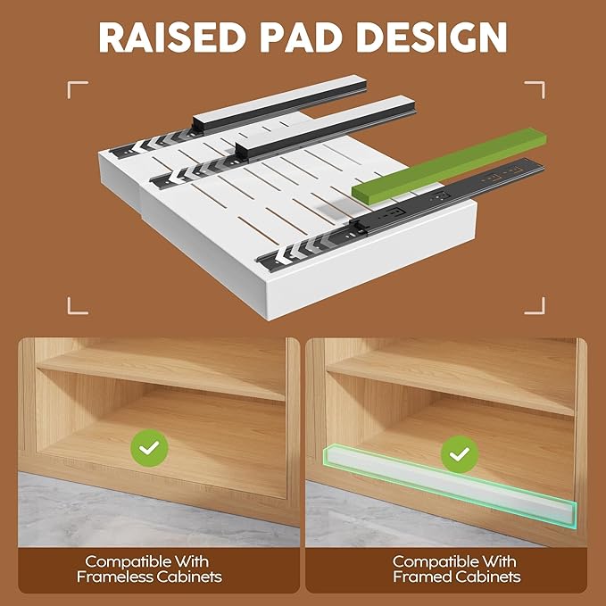 Seinloes 2 Pack Expandable Pull Out Cabinet Organizer 16.5"Deep - Image 2
