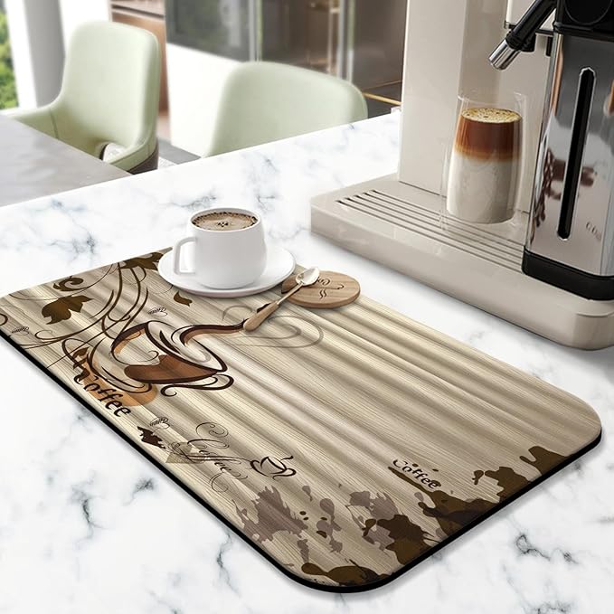 Fun Coffee Mat 19inx12in, Coffee Bar Mat - Image 2