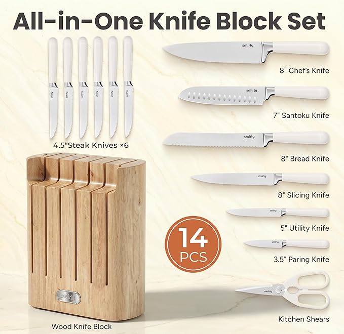 SMIRLY 14-Piece Kitchen Knife Set - Image 2