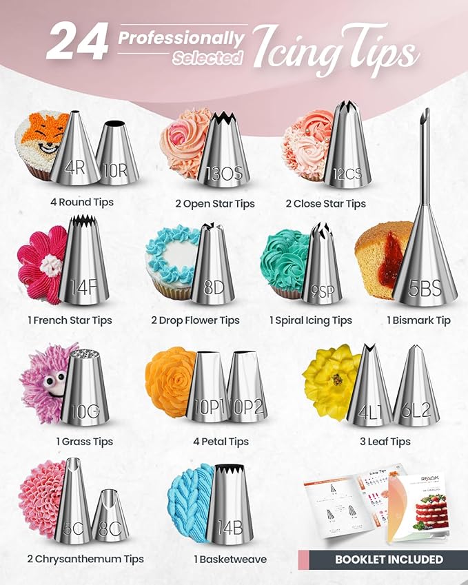 RFAQK 90PCs Cake Decorating Kit - Image 4