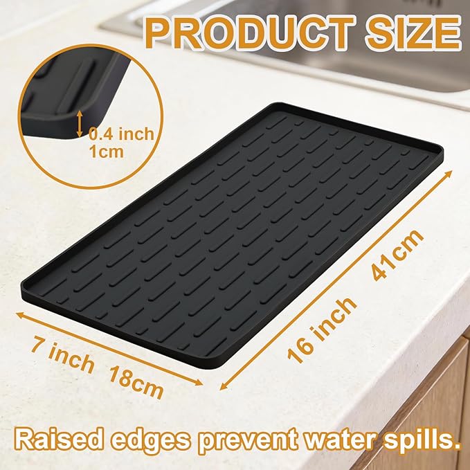 Silicone Coffee Mat, Eco-friendly, Hygienic Drying Pad, Leak-Proof and Non-Slip - Image 2