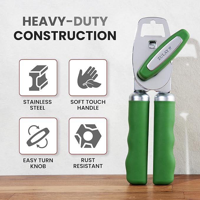 Zulay Kitchen Heavy Duty Stainless Steel Can Opener Manual - Image 3