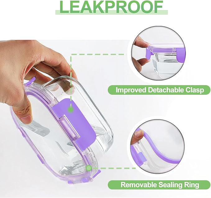HOMBERKING Glass Food Storage Containers - Image 4