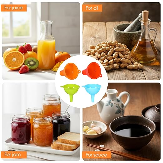 4 Pcs Silicone Kitchen Funnels - Image 6