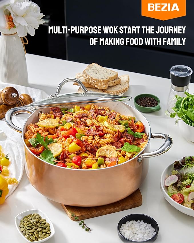 BEZIA Large 8 Quart Nonstick Cooking Pot - Image 6