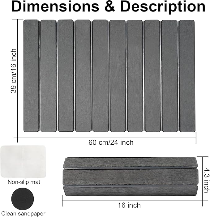 Stone Drying Mat for Kitchen Counter, Stone Bath Mat, Quick Drying Fast - Image 2