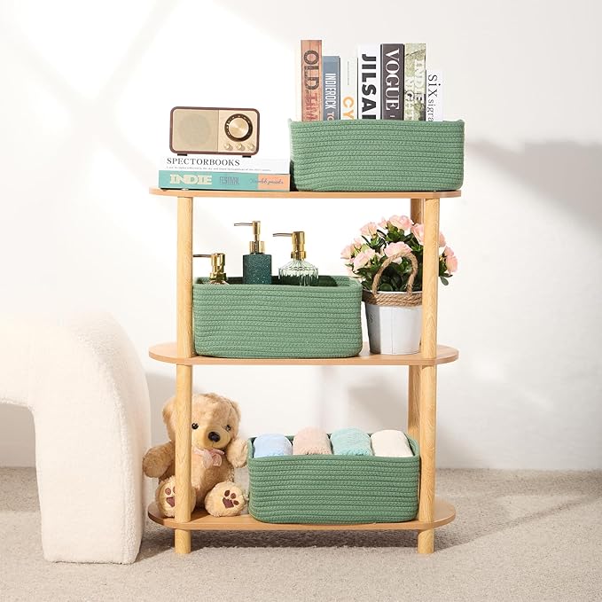 MiniArk Small Storage Baskets for Organizing | Closet Organizer Bins | Shelf - Image 6