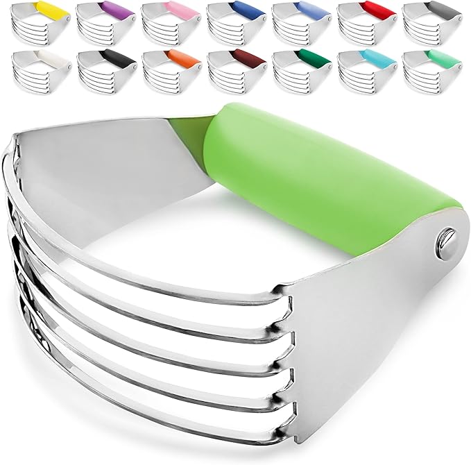 Professional Dough Blender, Pastry Cutter Stainless Steel, Heavy Duty Pastry by ZulayKitchen