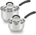 Cook N Home 1 & 2 Quart Stainless Steel Saucepan Sets by CookNHome