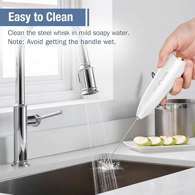 SIMPLETASTE Milk Frother Handheld Electric Foam Maker, Drink Mixer - Image 5