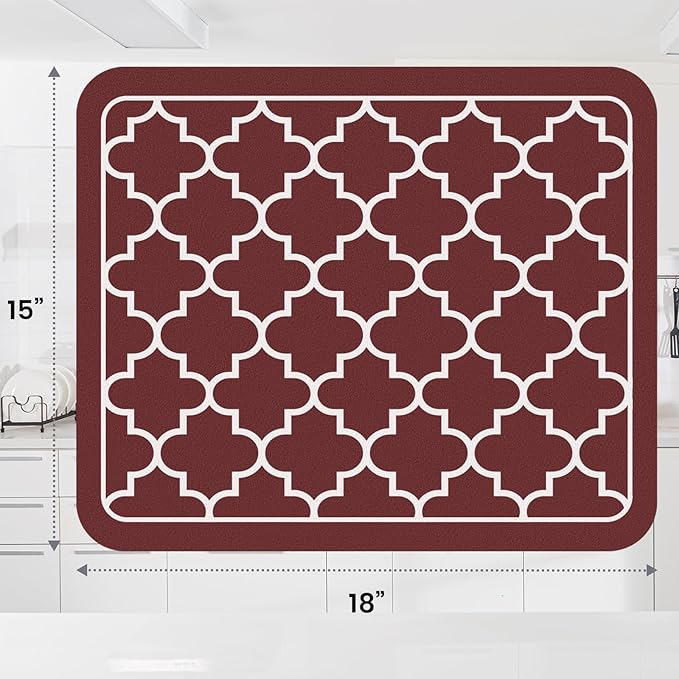 WISELIFE Dish Drying Mat Super Absorbent Drying Mat Large Dish Drying Mats - Image 3