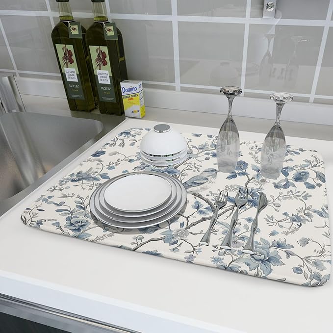 Chinoiserie Trees Dish Drying Mat - Image 6