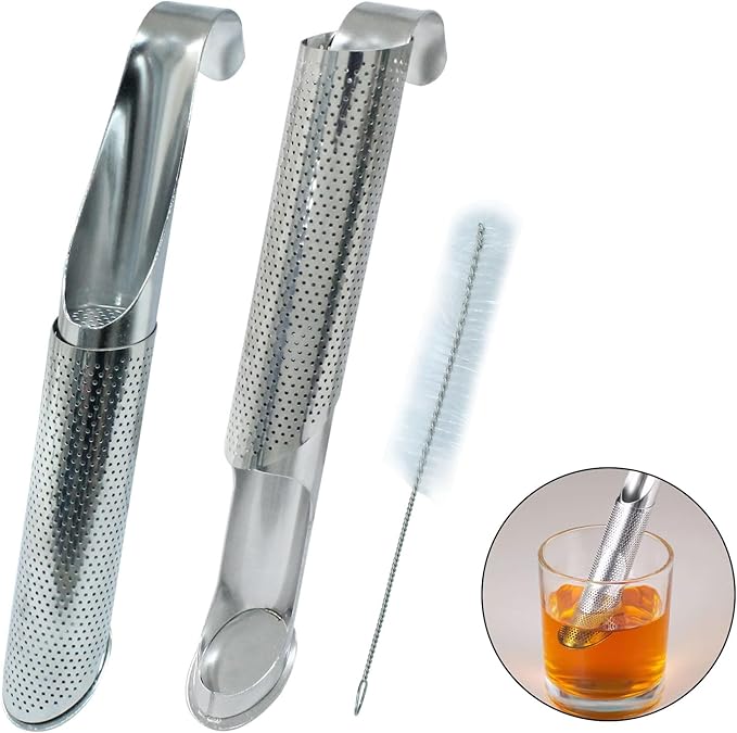 Waziaqoc 2 PCS Stainless Steel Tea Diffuser, Extra Fine Mesh Tea Strainer - Image 5